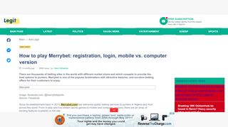 
                            7. How to play Merrybet: registration, login, mobile vs. computer ... - Merrybet Old Mobile Login