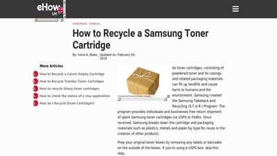 
                            5. How to Recycle a Samsung Toner Cartridge