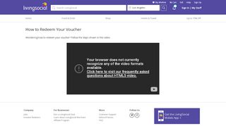 How to Redeem Your Voucher - Livingsocial Account Portal Uk