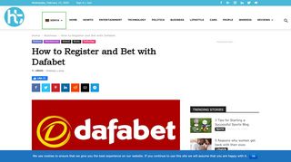 
                            8. How to Register and Bet with Dafabet - Dafabet Portal Kenya