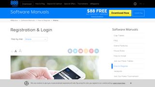 
How to Register and Login to 888poker   

