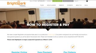 
                            4. How to Register and Pay | Educational and ... - Brightspark Travel - Https Portal Brightsparktravel Ca