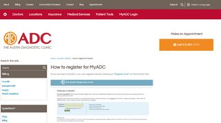 
                            5. How to register for MyADC | The Austin Diagnostic Clinic - Myadc Patient Portal