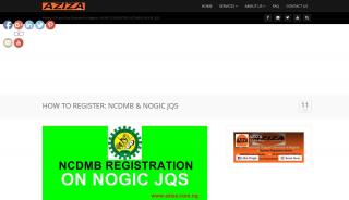 
                            8. HOW TO REGISTER: NCDMB & NOGIC JQS - Aziza Nigeria - Ncdmb Recruitment Portal