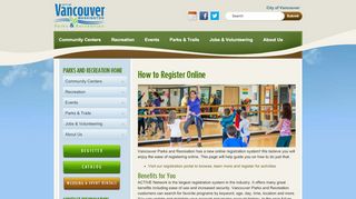 
                            4. How to Register Online | City of Vancouver Washington - Vancouver Recreation Portal
