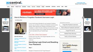 
How to Retrieve a Forgotten Facebook Username Login | Your ...  
