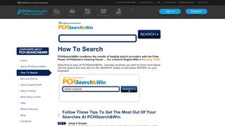 
                            7. How To Search - PCH Search & Win - Pch Search Portal