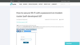 
                            3. How to secure Wi-Fi with a password on modem router (self ... - Tplinkmodem Net Login