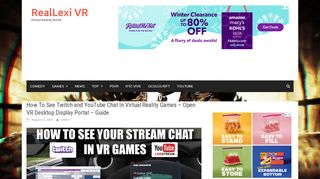 
How To See Twitch and YouTube Chat In Virtual Reality ... - RealLexi VR
