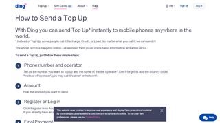 
How to Send a Top Up - Ding  
