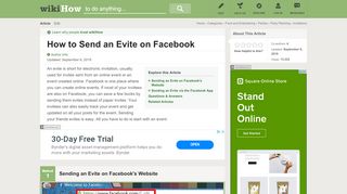 
                            8. How to Send an Evite on Facebook (with Pictures) - wikiHow - Evite Portal With Facebook