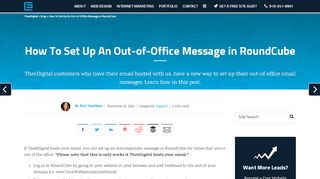 
                            6. How To Set Up An Out-of-Office Message in RoundCube ... - Netfirms Webmail Portal Free