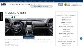 
                            6. How to Set up Ford SYNC | SYNC My Ride Setup - Syncmyride Lincoln Portal