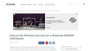 
                            5. How to Set Wireless Security for a Motorola SBG900 ... - Motorola Modem Sbg900 Default Portal