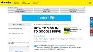 
                            8. How to Sign In to Google Drive - dummies - Dummies.com - Www Mydrive Com Portal