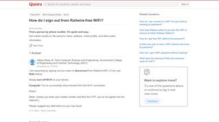 
                            9. How to sign out from Railwire-free WiFi - Quora - Rail Wire Portal