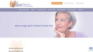 
                            3. How to sign up for Patient Portal FAQ - Lifeline Medical Associates - Lifeline Patient Portal