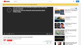 
How to sign up iPTorrent Free With my invite code 2020 ...  
