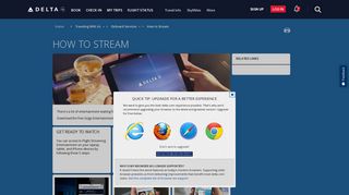 
How to Stream : Delta Air Lines
