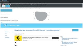 
How to transfer a domain from 101domain to another registrar ...  
