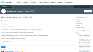 
                            8. How to unlock user account in OIM - Forum - Identity Manager ... - Oim Portal
