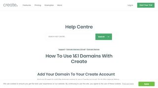 
How to use 1&1 domains with Create | Create.net  
