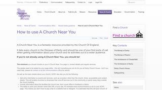 
                            5. How to use A Church Near You - the Diocese of Derby - Achurchnearyou Portal