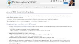 
                            2. How to use AccessMCG - Montgomery County, MD - Mcg Access Portal