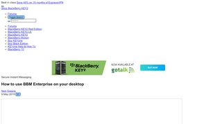 
                            8. How to use BBM Enterprise on your desktop | CrackBerry - Bbm Portal Online