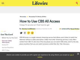 
                            8. How to Use CBS All Access