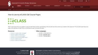 
                            4. How to use my eCLASS C&I Course Pages | GCPS - My Eclass Portal Gwinnett County