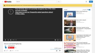 How to use QuickTapSurvey - YouTube - Quicktap Portal