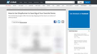 How to Use ShopRunner to Save Big at Your Favorite Stores ...