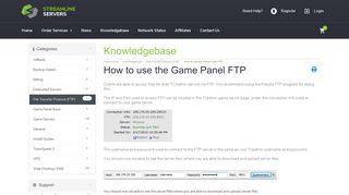 
                            1. How to use the Game Panel FTP - Streamline Servers - Streamline Ftp Portal