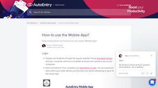 
                            3. How to use the Mobile App? | AutoEntry Help Center - Auto Entry Portal