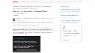 
How to use Xmodgames for Clash of Clans - Quora  
