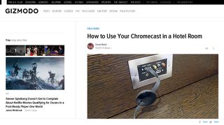 
How to Use Your Chromecast in a Hotel Room - Gizmodo
