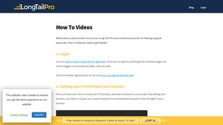 
                            5. How To Videos - LongTailPro - Www Longtailpro Com Portal