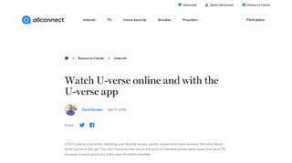 
                            3. How To Watch AT&T U-Verse Online | Allconnect.com® - Uverse App Portal