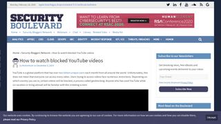 
                            5. How to watch blocked YouTube videos - Security Boulevard - Youtube Sign In Proxy