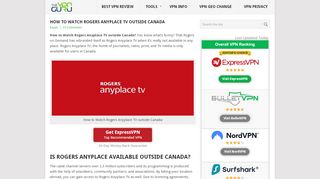 
                            1. How to Watch Rogers Anyplace TV outside Canada - The ... - Rogers Anywhere Tv Portal