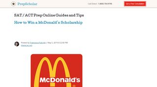 
                            8. How to Win a McDonald's Scholarship - PrepScholar Blog - Rmhc Hacer Scholarship Portal