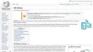 HP ePrint - Wikipedia - Hp Eprint Email Portal
