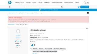 
                            2. HP Indigo Portal Login - HP Support Community - 5328097 - My Hp Indigo Portal