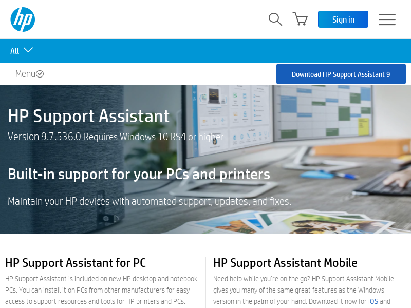 
                            10. HP Support Assistant | HP® Support