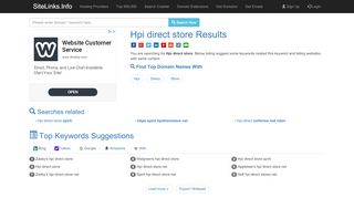 
Hpi direct store Results For Websites Listing - SiteLinks.Info

