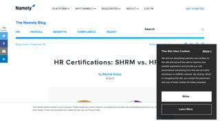 
                            6. HR Certifications: SHRM vs. HRCI - Namely Blog - Hrci Recertification Portal