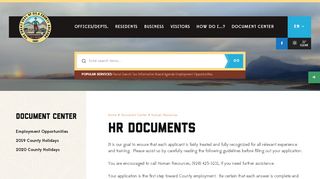 
                            3. HR Documents, It is our goal to ensure that each ... - Gila County - Gila County Hr Portal