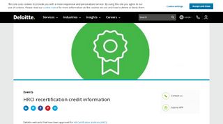 
                            4. HRCI Certification Credit Information | Deloitte US - Hrci Recertification Portal