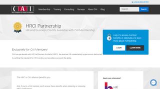 
                            8. HRCI Credits with CAI Membership - HR & Business Credits - Hrci Recertification Portal